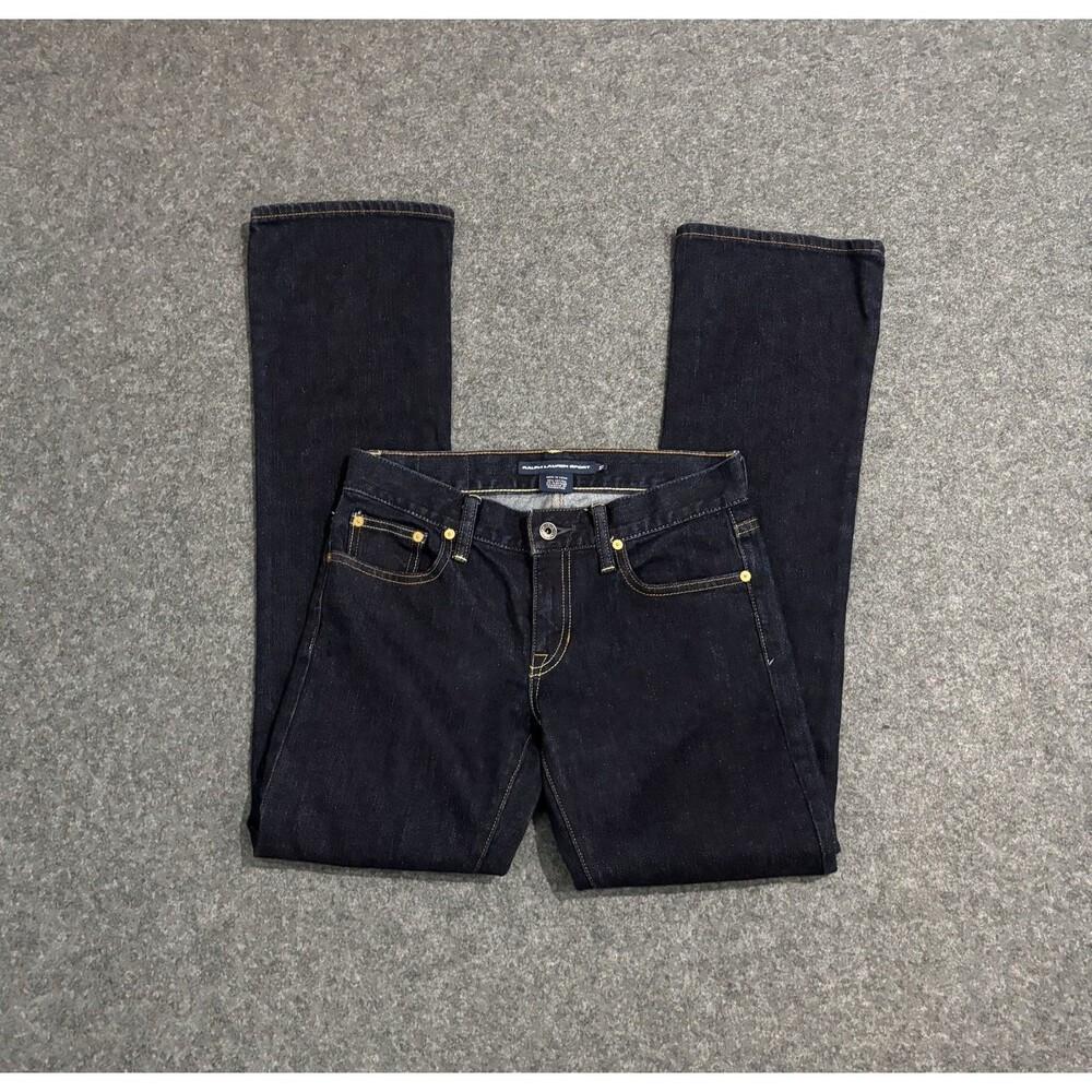 Ralph Lauren Sport Jeans Women's 27 Slim Fit Bootcut Dark Wash